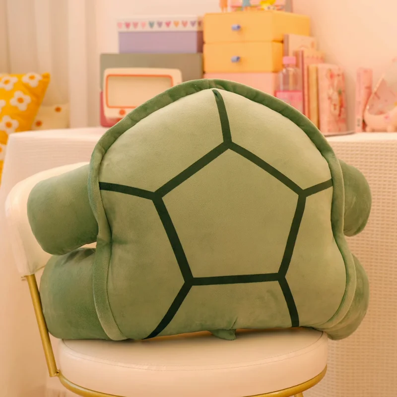 Net Red Turtle Shell Pillow Headboard Cushion Office Lumbar Seat Back Pillow Girls Sleeping Sofa Living Room Bedroom Home Gift