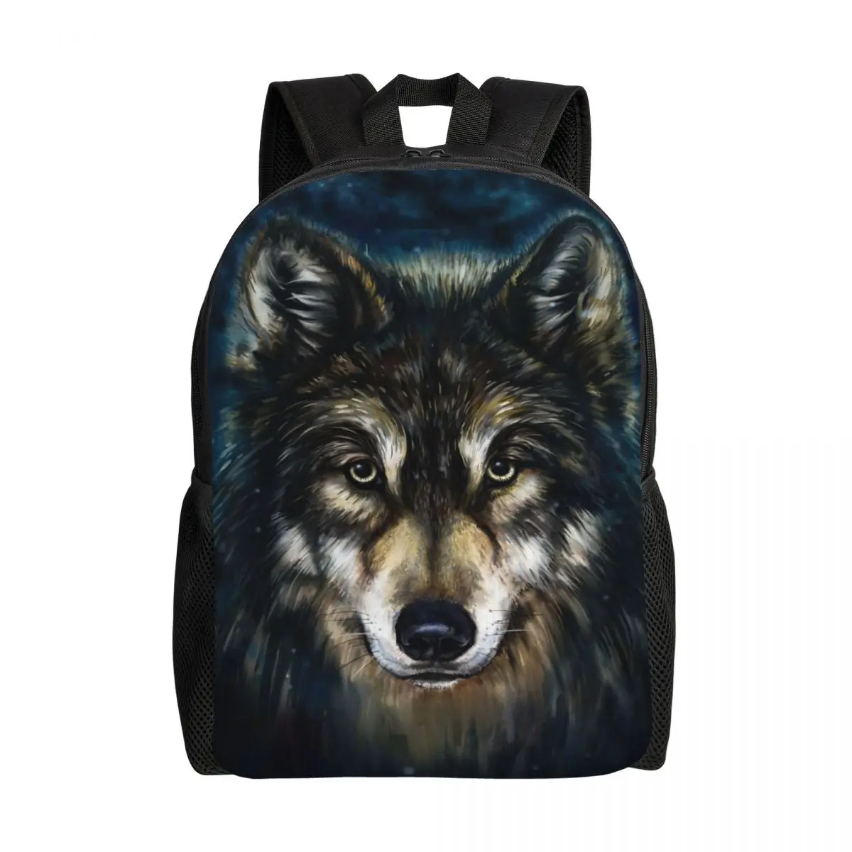 Customized 3D Printing Animal Wolf Backpacks for Boys Girls School College Travel Bags Women Men Bookbag Fits 15 Inch Laptop