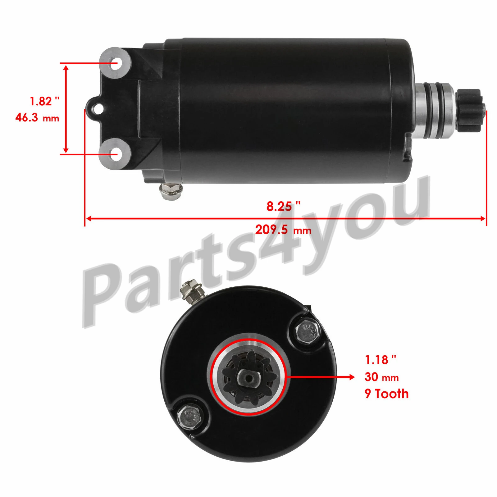 Starter Motor for Seadoo GTX RXT RXP GTI GTS Wake 4-TEC 130 155 180 215 220 230 260 420888995 4208889933 290888993 420888996