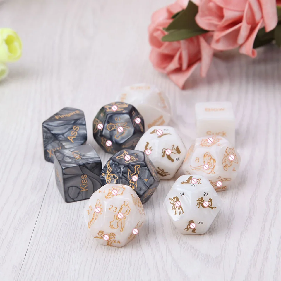 Sex Toys For Couples Games Funny Sex Dice 12 Sides Sex Romance Love Humour Erotic Craps Dice Bar Novelty Party Toy Couple Gift