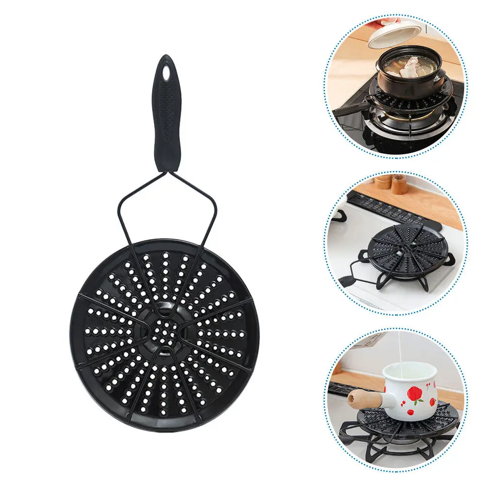 Adaptador de Placa de Inducción Premium, Difusor de Calor para Estufas de Gas, Eléctricas y Vitrocerámicas, para Ollas que No Son de Inducción, Utensilios de Cocina de Cerámica y Hierro