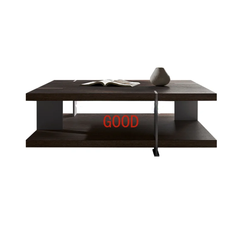

Italian Minimalist Square Coffee Table Luxury Living Room Home Square Tea Table