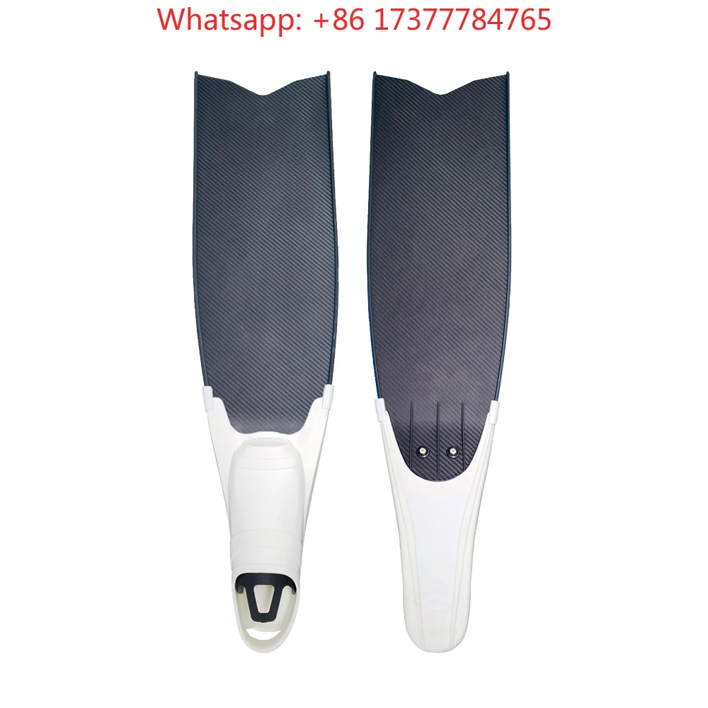 Carbon Fiber Snorkeling Freediving Scuba Diving Fins F07, ET Adults Comfortable Black Underwater Beach Swimming Gear