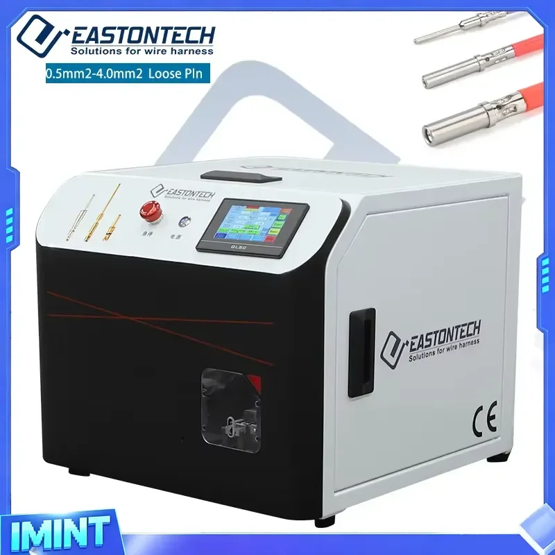 EW-5595 EASTONTECH New Generation Semi-Automatic Loose Pin Aviation Wire Strip&Crimp Machine 0.5-4.0mm2 Wire Size Cable