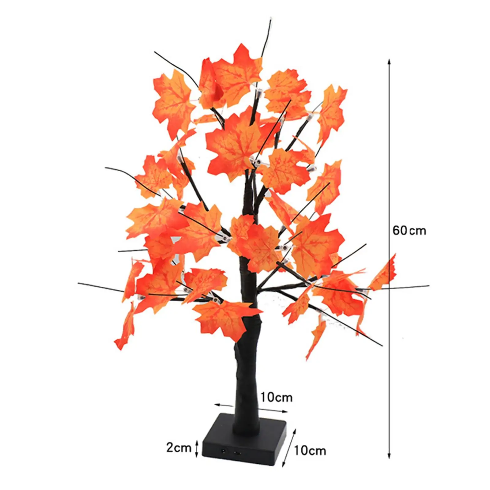 Iluminado Artificial Tree Lamp, Autumn Harvest Decor, Night Light, 24 LEDs