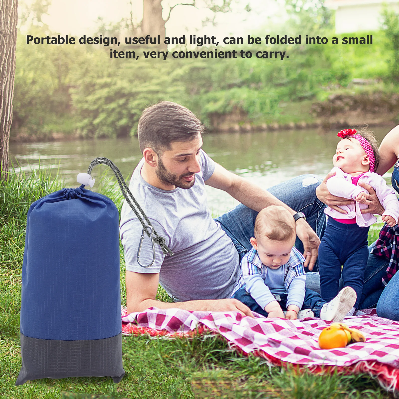 

1Pcs Waterproof Portable Picnic Blanket Lightweight Outdoor Beach Mat Camping Ground Foldable Sandproof Machine-Washable