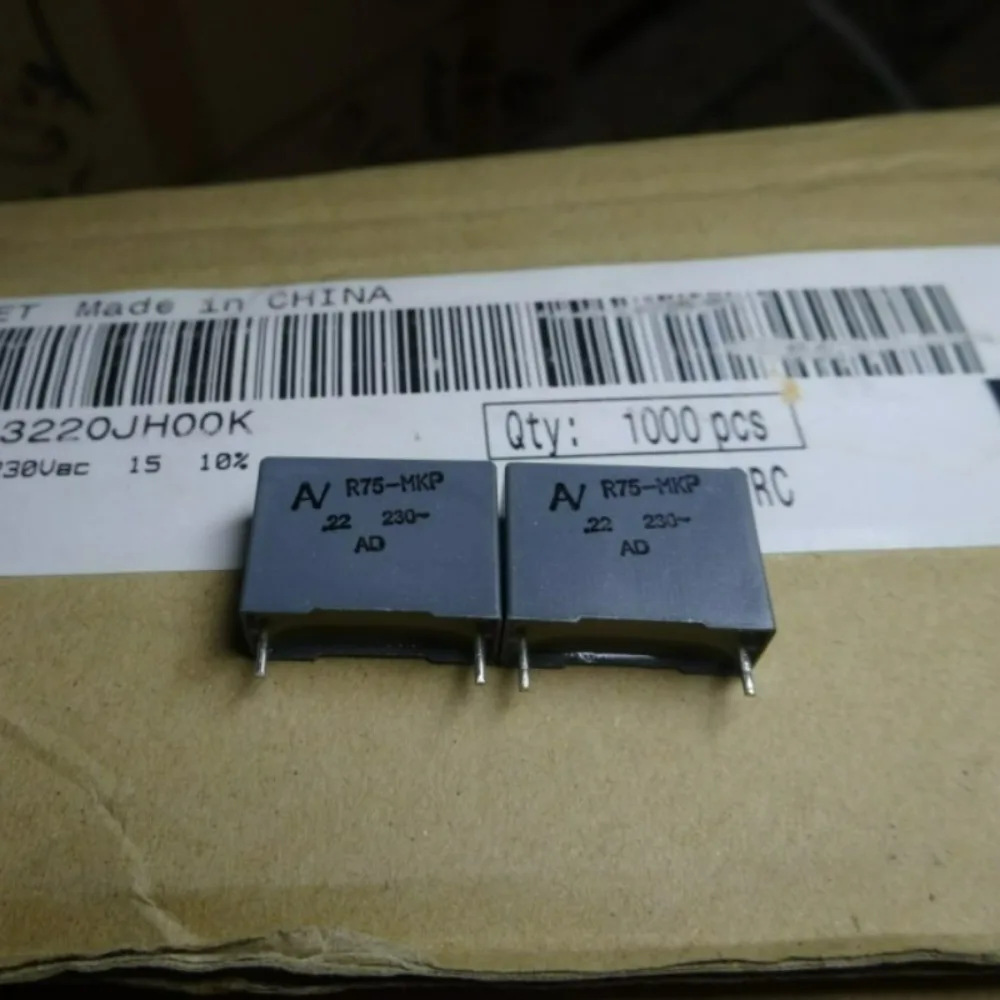 

20PCS AV R75 MKP 0.22uf/230VAC 220nf 224 New 15mm Film Capacitor