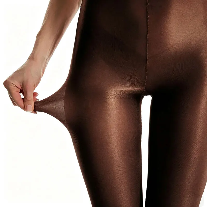Coffee S M L XL 4 Size Choose 40D Women Slim Shaping Tights Shiny Oil Glossy Yoga Dance Practice Pantyhose