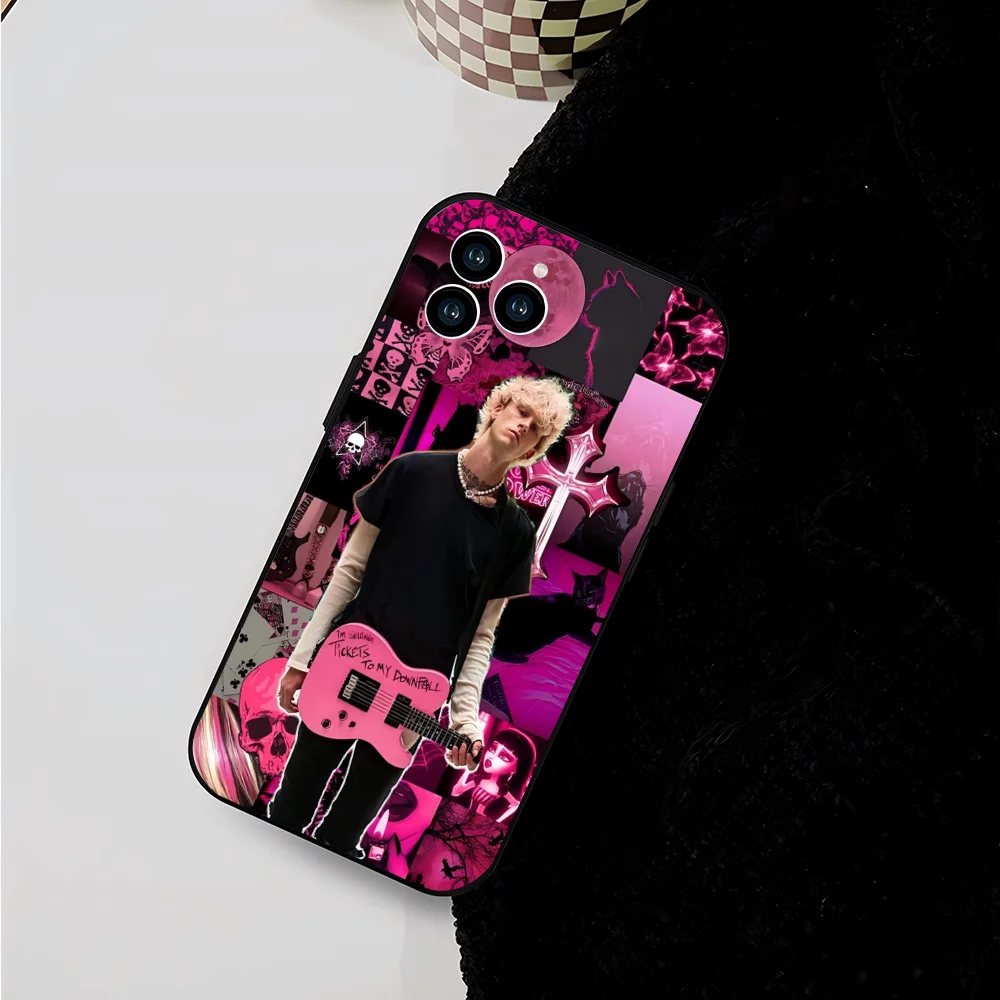 MGK M-Machine Gun Kelly Phone Case Silicone Soft For IPhone 16 15 14 13 12 11 X XR Plus Pro Max Plus