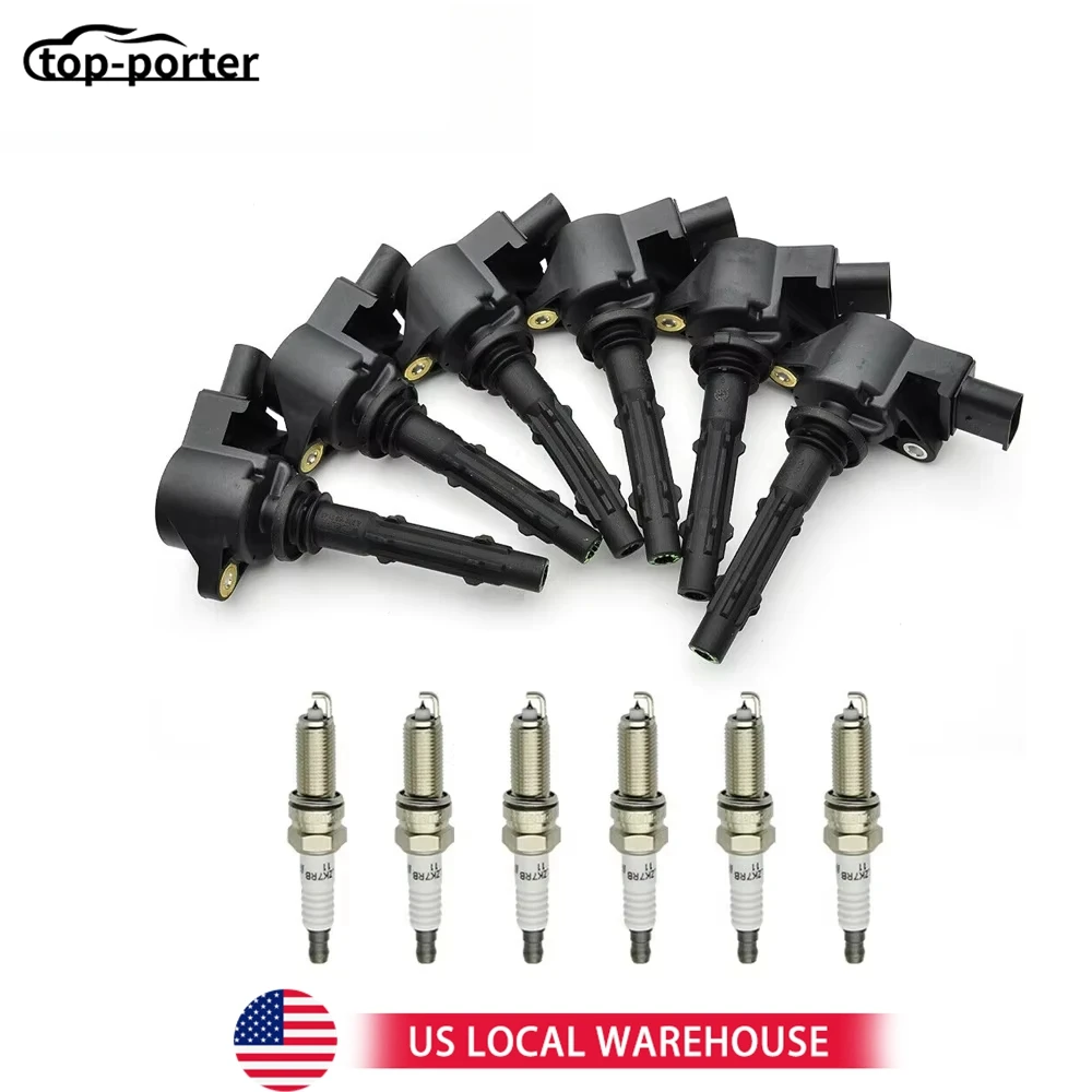 

19005267 68011844AA 2729060060 6 Ignition Coil + Spark Plugs UF535 0001502780 1501980 For 2006-2009 Mercedes-Benz CLK350 3.5L V6
