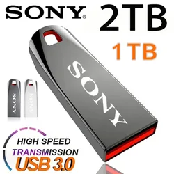 Sony original flash drives 2tb usb 3.0 mini de alta velocidade metal pendrive 1tb vara portátil unidade à prova dwaterproof água memoria armazenamento u disco