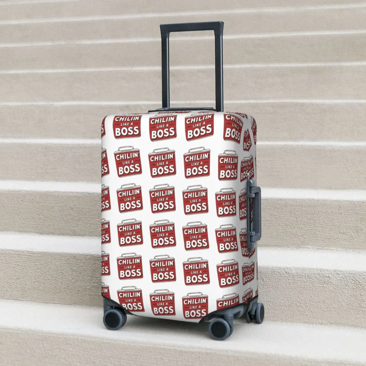 

Chillin Like A Boss Suitcase Cover Protection Elastic Trip Luggage Protector Covers for 18-32 Inch