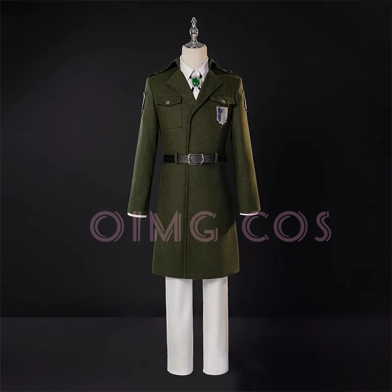 

Attack On Titan Cosplay Costume Men's Suit White Shirt Adult Carnival Uniform Halloween Anime Party Costumes Masquerade