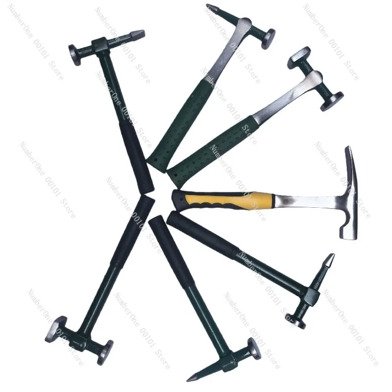Professional 7Pcs Auto Body Repair Hammer Dolly Set Wholesale Sheet Metal Dent Removal Tools Car Panel Beating Kit
