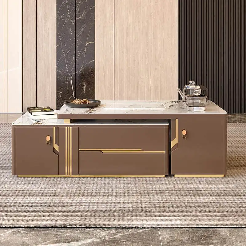 Mesa de Centro de Alta Decoración, Diseño Europeo, Lujo Moderno, Mesa de Centro para el Hogar, Mesa Lateral, Mesa de Centro para Sala, Muebles