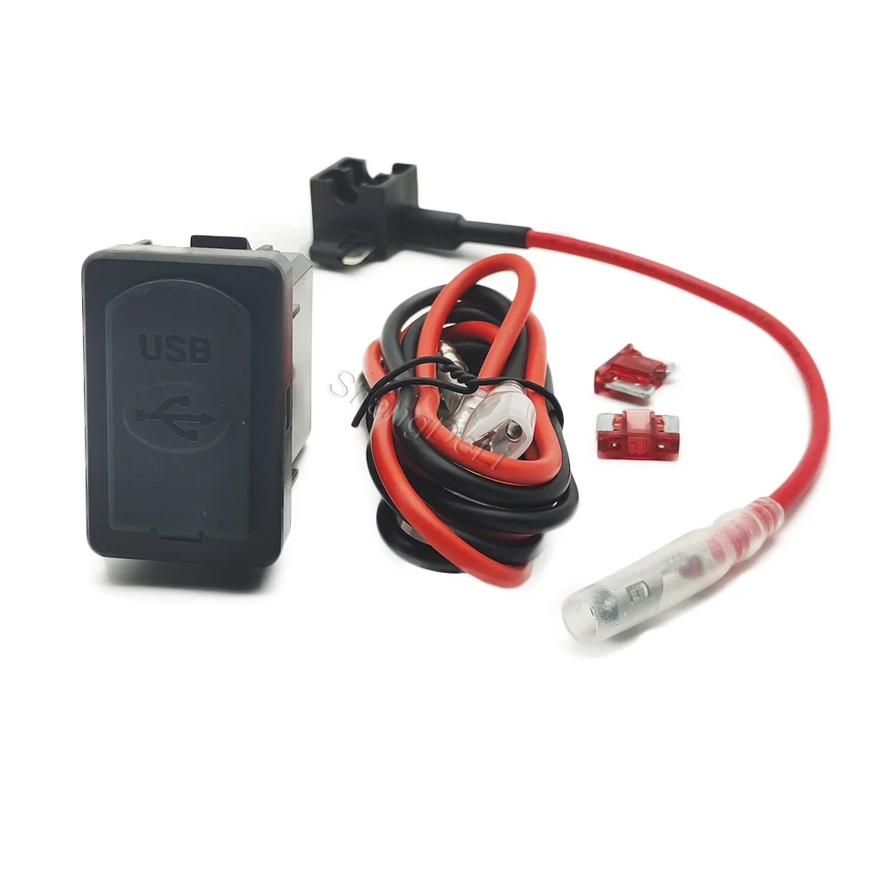 1PC Car QC3.0 USB Charger Dual Port Adapter Socket Fit For Honda CRV AVANCIER BREEZE 2017 - 2021 - view 6