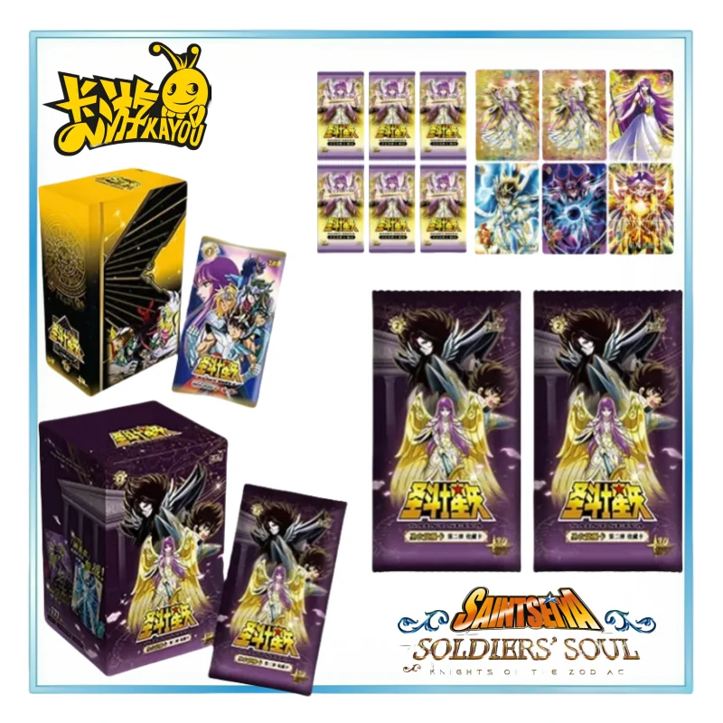 KAYOU 90PCS Saint Seiya Card Card Complete Collection Special Pack Series Gift Fight Chapter Present Game Original Children Toy