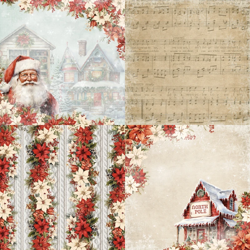 24 Sheets Decorative Paper for Scrapbooking