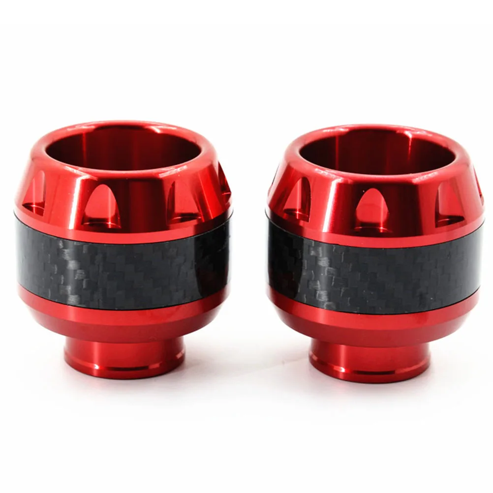 

Aluminum Alloy Front Fork Cups Crash Sliders Red Durable Motorcycle Accessories Electric Bicycle Moped Wheel Protector Fits Most