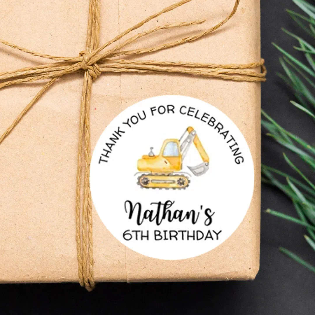 90pcs Custom Personalized Name & Birthday Stickers (For Baptism, Parties & Gift Wrapping)