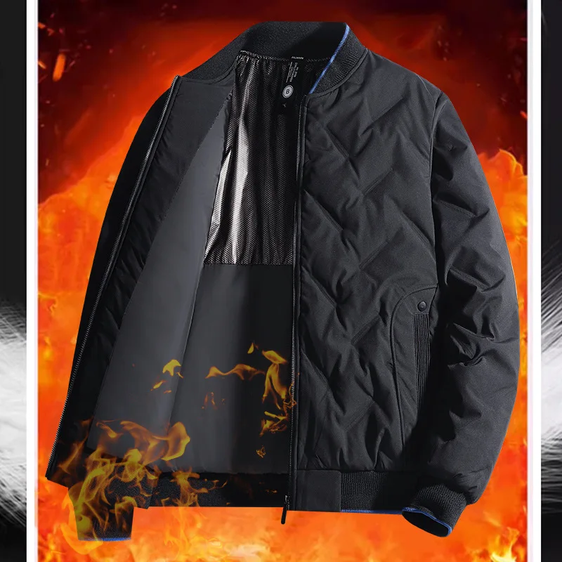 جديد الشتاء خفيفة الوزن الأبيض بطة أسفل سترة الرجال عادية الوقوف طوق معطف دافئ قصير رجل سترة منفوخة chaqueta plumas JK-221