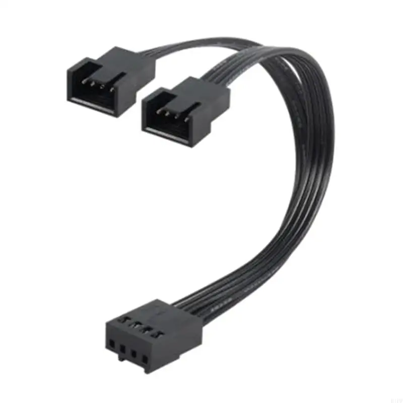 E1PF 4PIN PWM Splitter Cable для двойного вентилятора к материнской плате усиливает воздушные потоки