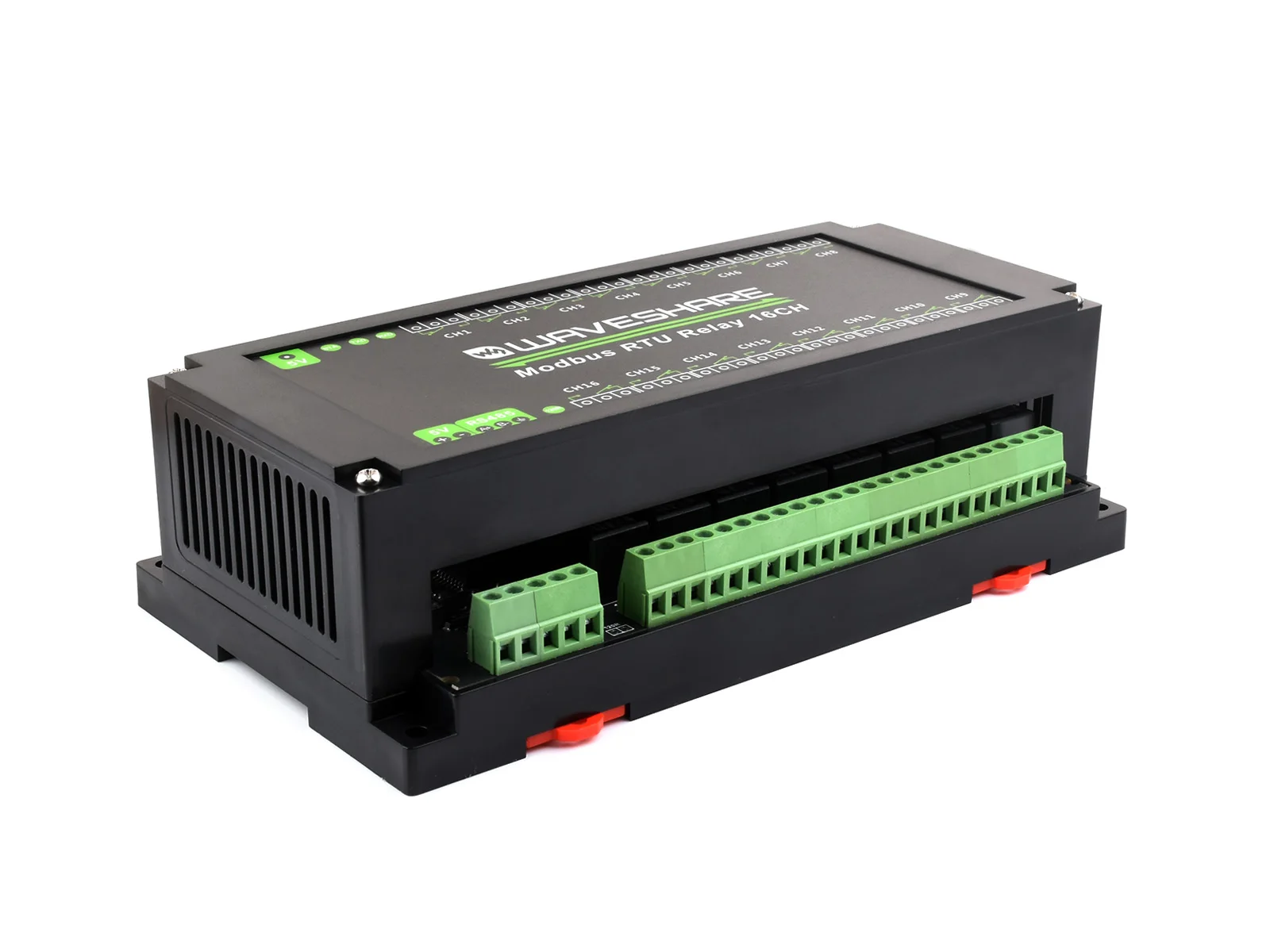 modulo-rele-modbus-rtu-a-16-canali-di-livello-industriale-waveshare-sicuro-stabile-e-affidabile-protocollo-modbus-rtu-standard-montato-su-guida
