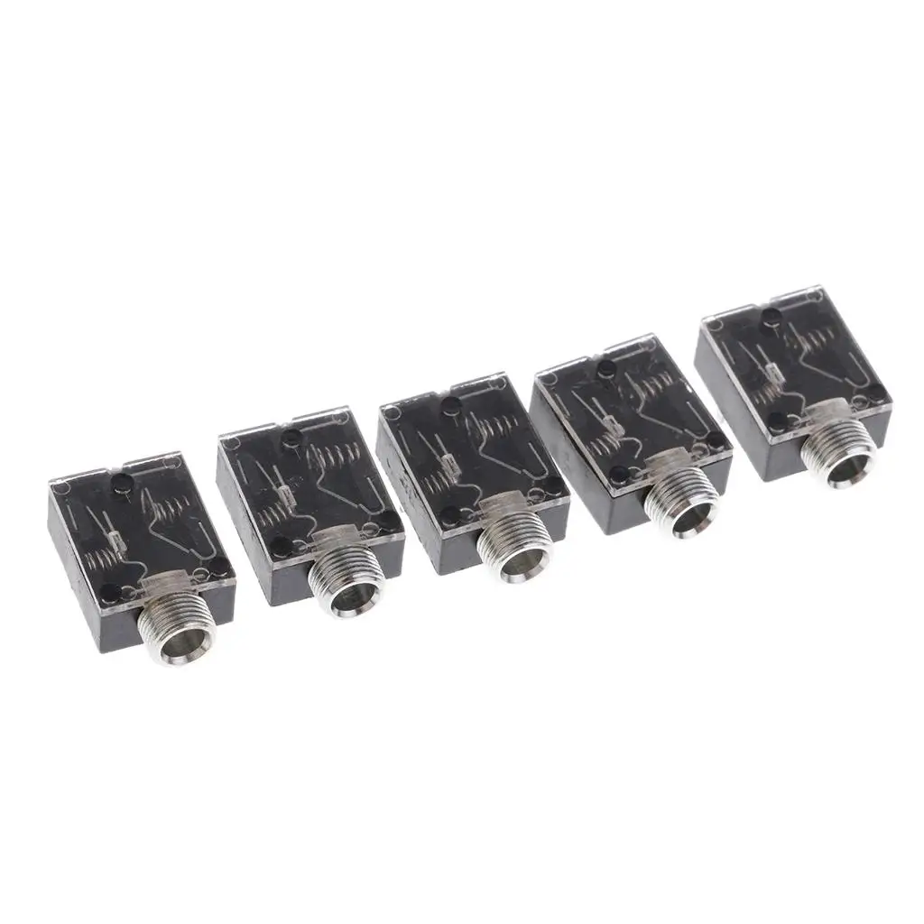 3,5 mm Stereo 5Pin Buchse Stecker PCB Panel Mount 5 Stück Universal