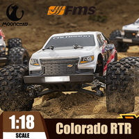 FMS 1:18 EazyRC Colorado RC Car RTR Remote Controlled Monster Truck Off Road Vehicles Convertible Military Combat Vehicle Toy