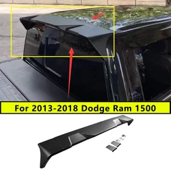 For 2013-2018 Dodge RAM 1500 Matte Black Rear Roof Wing Lip Trunk Roof Spoiler Compatible with Truck Ram Truck Accessories