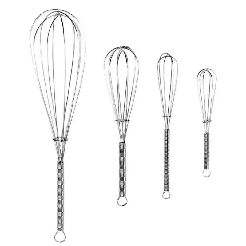 Mini batteur à œufs manuel rotatif multifonctionnel, mélangeur de cuisine, outil de cuisson, agitateur d'œufs en acier inoxydable écologique, 1 pièce