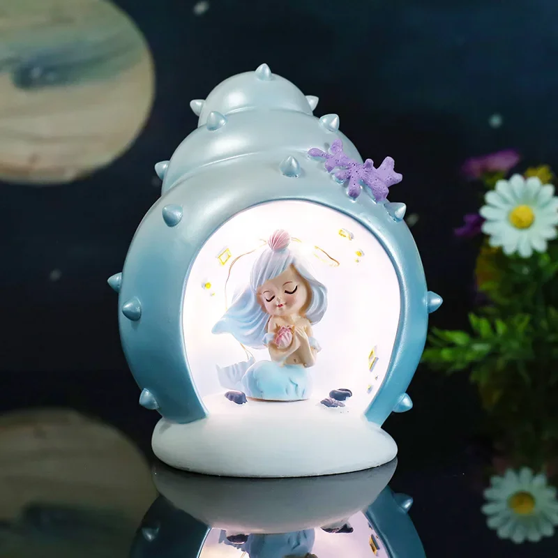 素敵な漫画ナイトライトマーメイドスターライト女の子の寝室の装飾ランプ