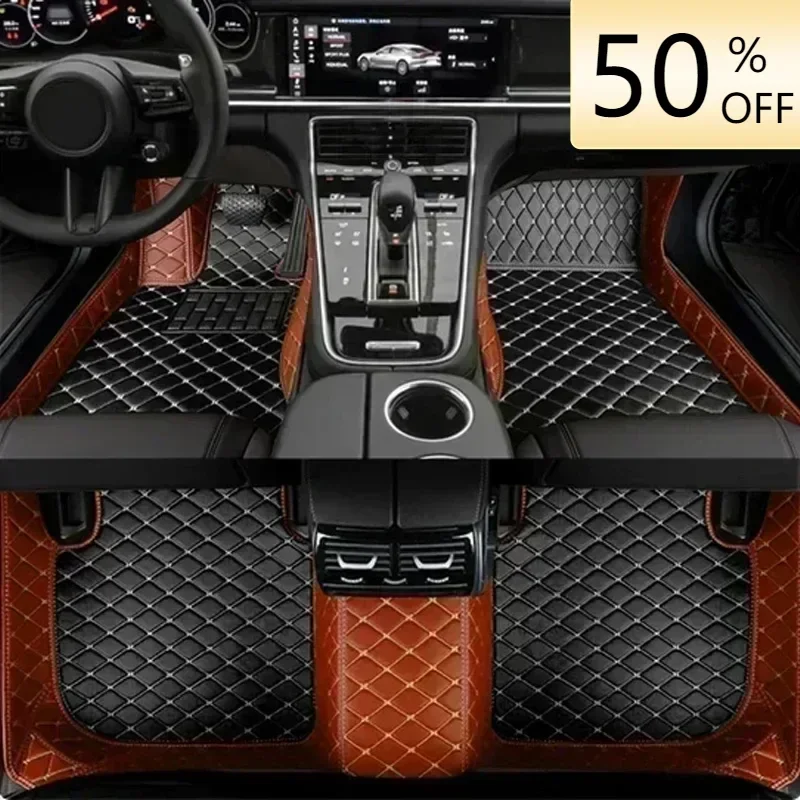 Custom Car Floor Mats For Toyota Raize Yaris Cross 2020 2021  2022 2023 2024 Wish 2010-2021Leather Auto Interior Accessories