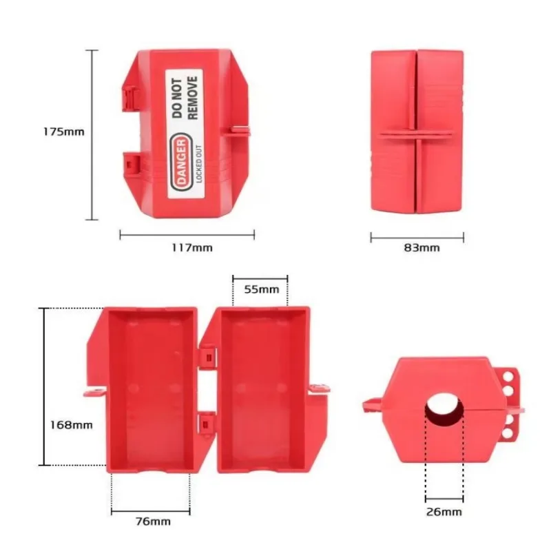 1Pcs Luokelock safety lockout box for electrical plug lockout industrial household plug locks loto lock device safety tools