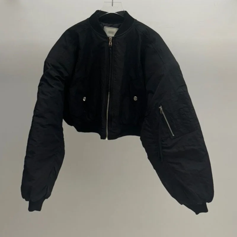 Black spring and autumn jacket