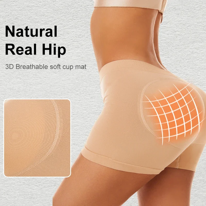 Women Butt Lifter Shapewear Shorts Body Shaper Fake Booty Hip Enhancer Panties Tummy Control Underwear Slimming Lift Bum Shorts