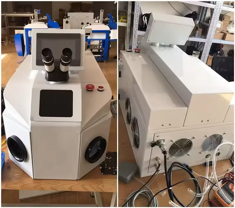 200W YAG Jewelry Welding Machine Benchtop Laser Welder with CCD Camera For Jewelry Dental Watch Pricise Laser spot Micro welding