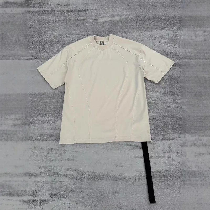 25SS High Street Dark Style Patchwork Solid-color T-shirts for Men Women's Casual Fashion T-shirt Men's Clothing Women's Clothes