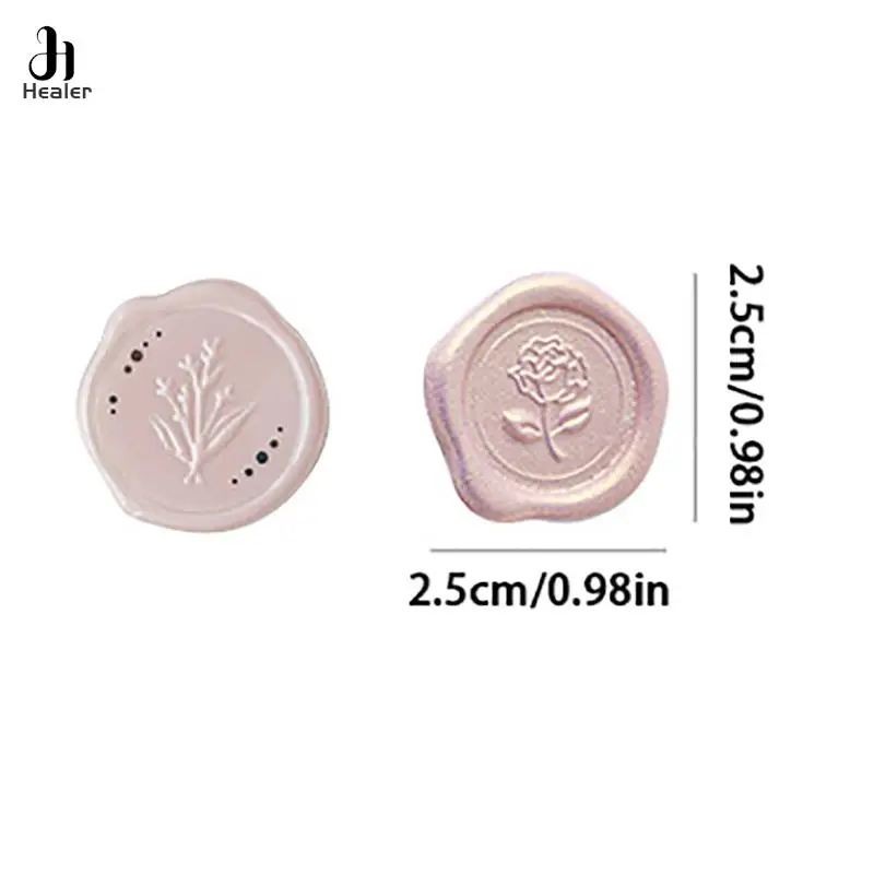 18pcs/bag Vintage Sticker Wax Stamp Seal Sticker for DIY Decorative Scrapbook Wedding Envelope Candy Color Sticker for Student