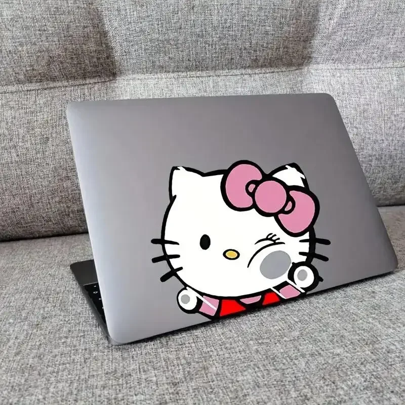 

1 лист, авто наклейка на лобовое стекло, наклейка «Hello Kitty», автомобильная наклейка Sanrio, аниме, декор от царапин для багажа, ноутбука, мотоцикла
