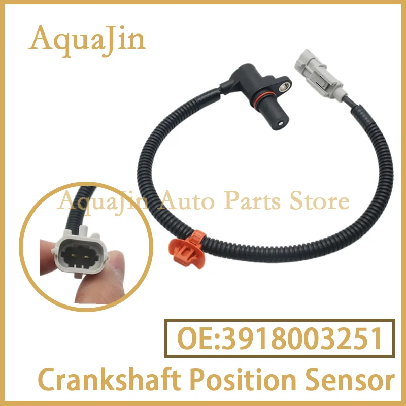 Sensor de Posición del Cigüeñal 3918003251 para Hyundai Accent RB YC 2017~2019 Kia Rio 2017~2020 2018 39180-03251, Pieza Original Nueva para Auto