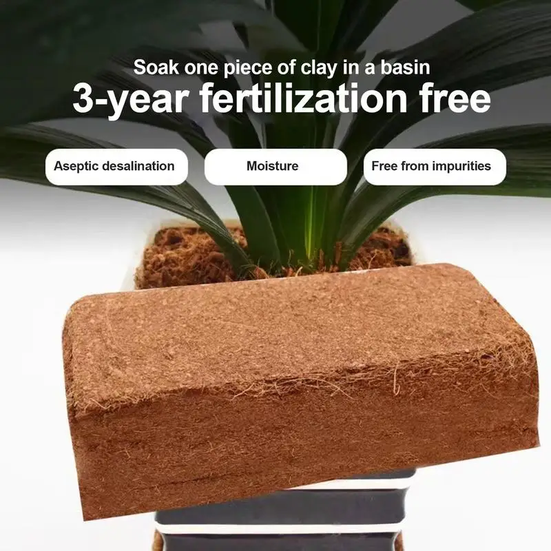 Light Coconut Fiber Soil Coconut Pellet Nutritious Soil Compressed Base for Plants Flowers Vegetables