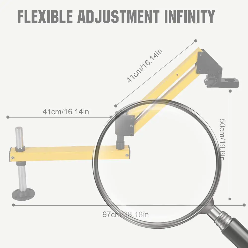 Máquina de taladrar neumática, brazo de aleación de aluminio, Mini máquina de taladrar eléctrica voladiza, herramienta de Hardware manual de alta resistencia