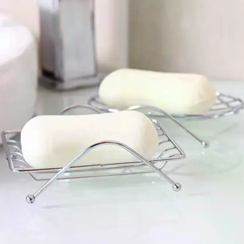 Stainless Steel Soap Dishes Rust-resistant Saver Basket For Bathroom Toilet Shower Soap Holder Case Brand Kitchen Accessories