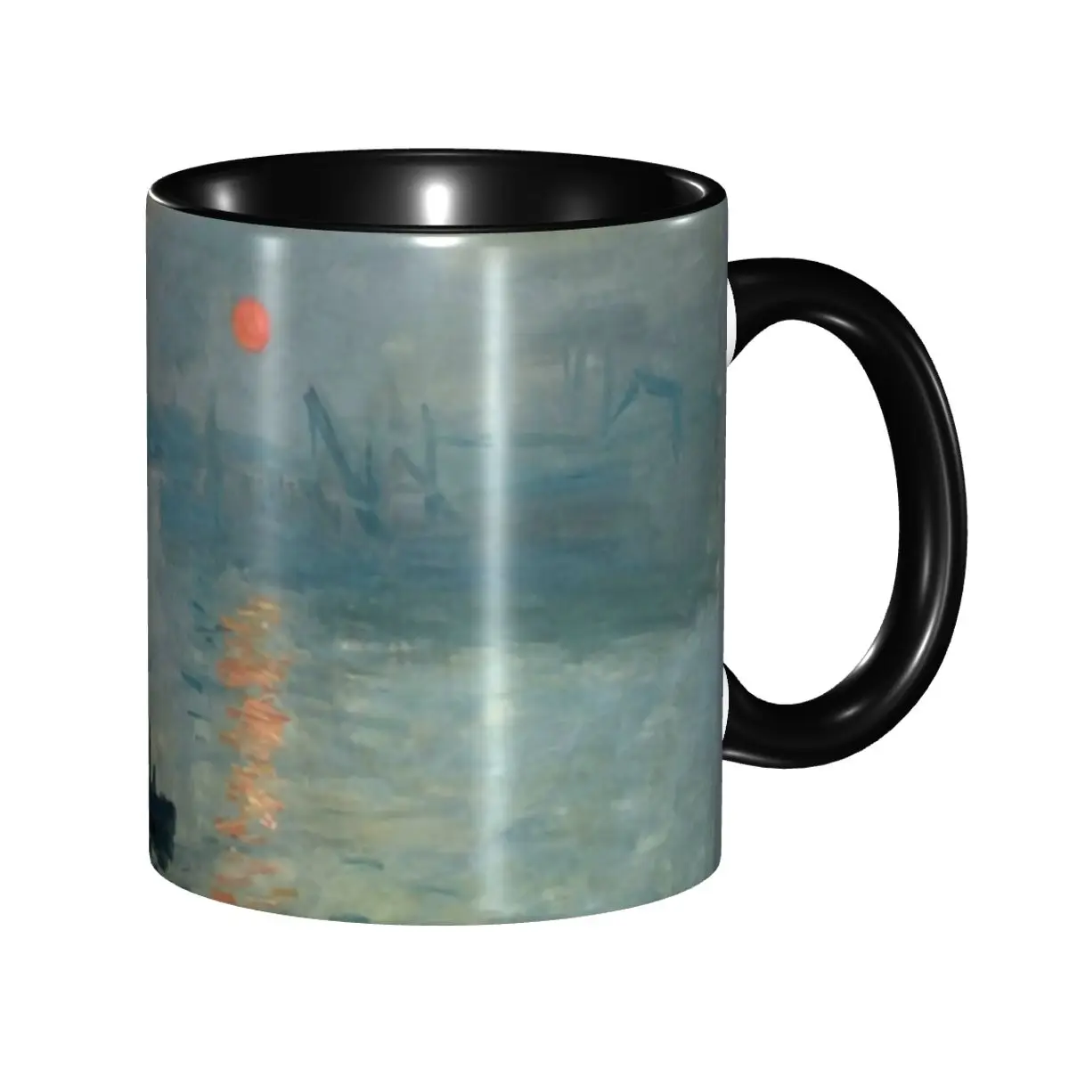 Custom Impression Sunrise Coffee Mugs DIY Claude Monet Ceramic Tea Milk Cup