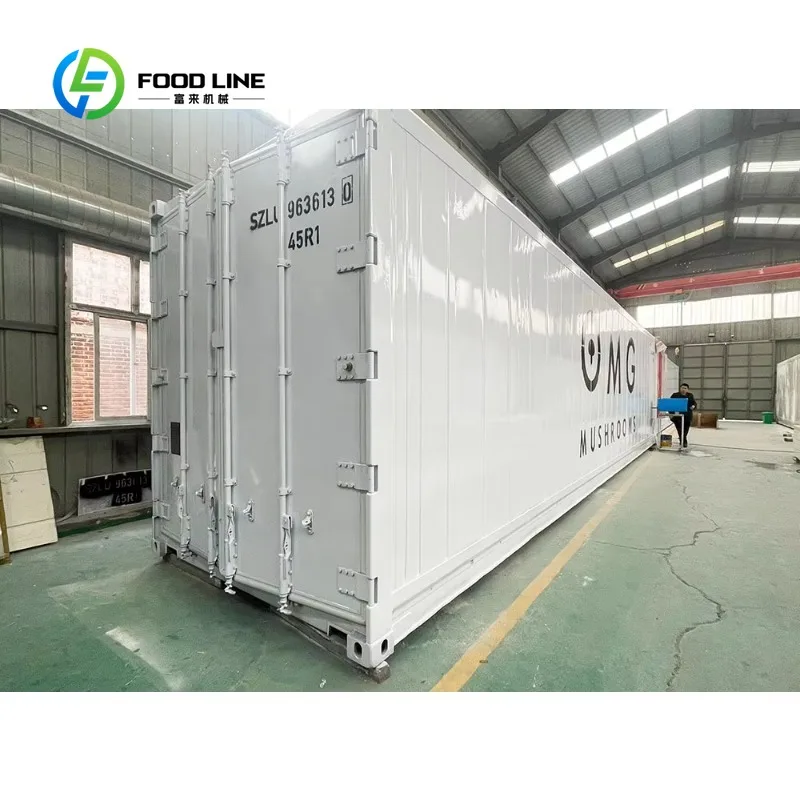 Customized Intelligent Modular Mushroom Cultivation Container Chamber for Greenhouse Farming and High Yield Production