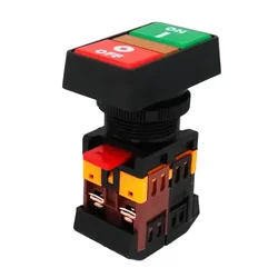 1pcs PPBB-30 ON/Off Start Stop Button Switch Self-reset/Momentary Light Switch 20A Push Button Switch 24V 220V 380V