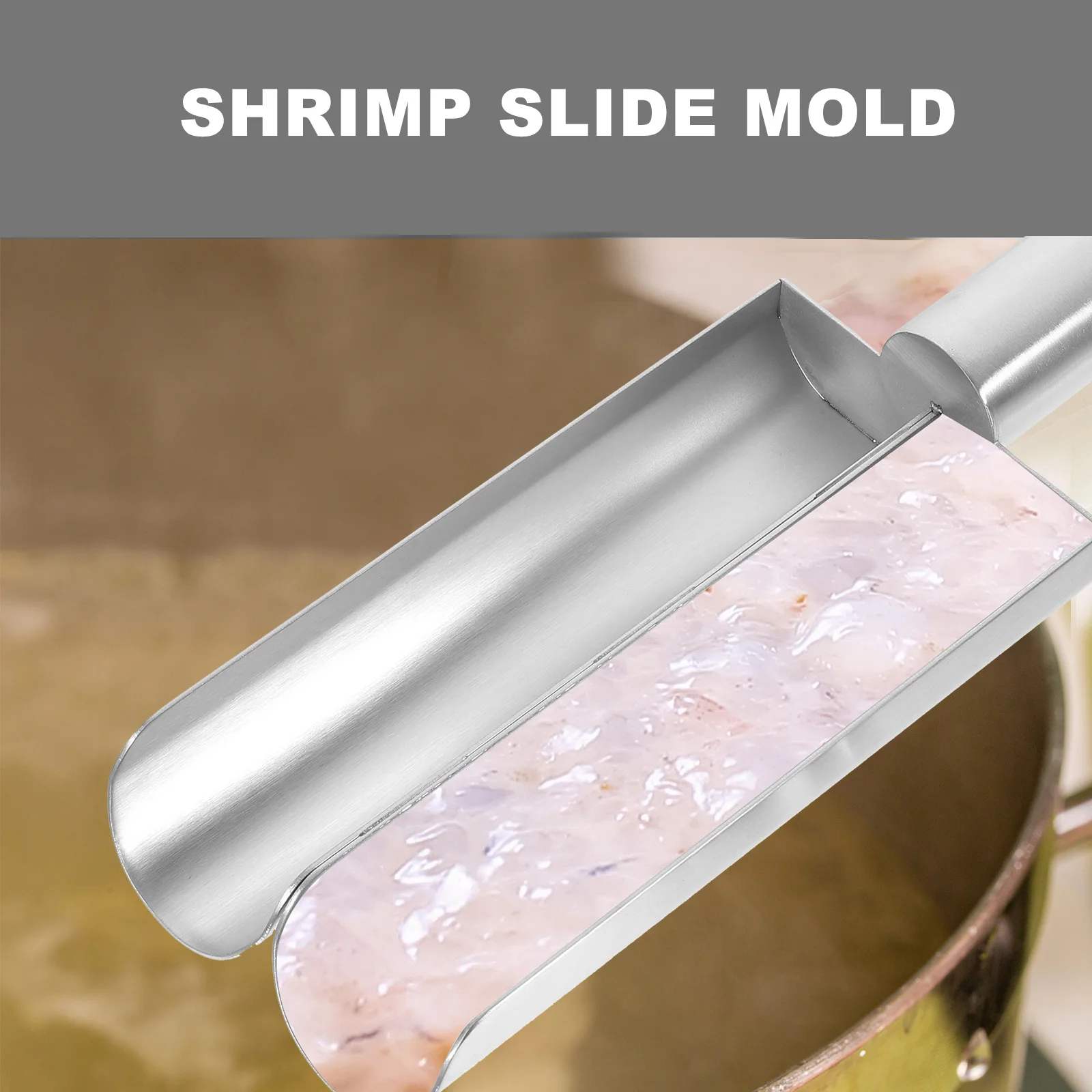 

304 Stainless Steel Meatball Maker Tool Fish Mold Shrimp Slide Tool With Spatula Kitchen Tool Meatball Making Tool