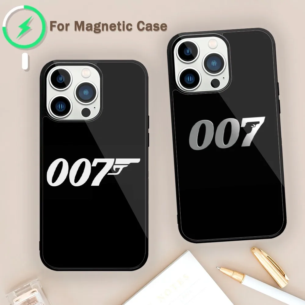 NoTime to D-Die 007 Phone Case For Magnetic Attraction iPhone 11 12 13 14 15 Mini Pro XS Max X S Plus XR Shell