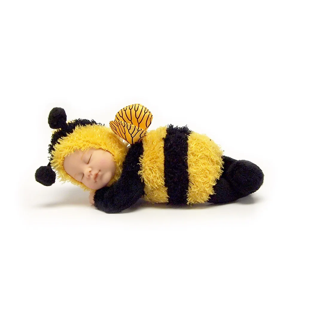 ANNE GEDDES 9inch Fidget Toy baby bee Doll Soft Plush Stress Relief Cute Animal Themed Therapeutic Plaything